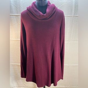 Old Navy burgundy cowl neck sweater -M